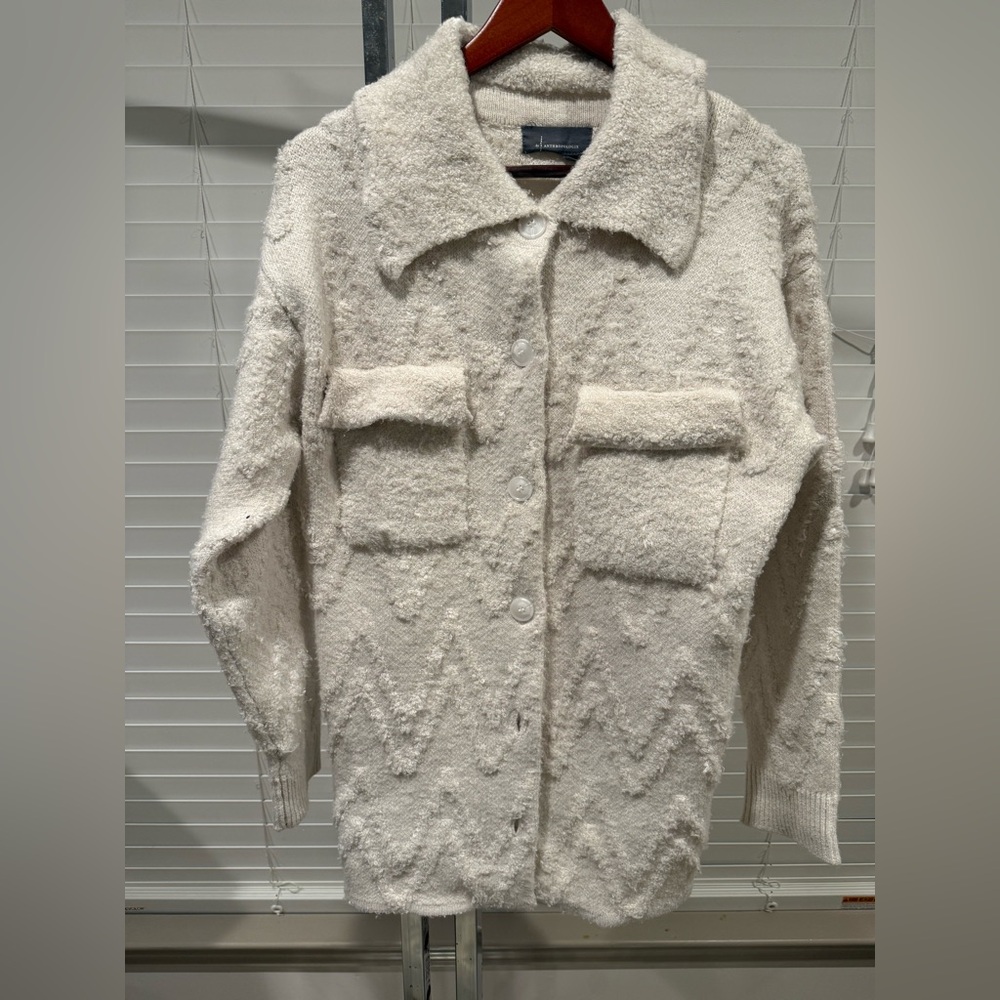 Flat White Sweater Coat |
Anthropologie